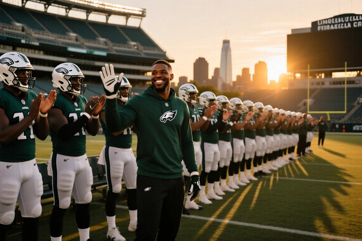NFL费城老鹰队队员：欢迎詹姆斯来到费城！这是个超级酷的城市