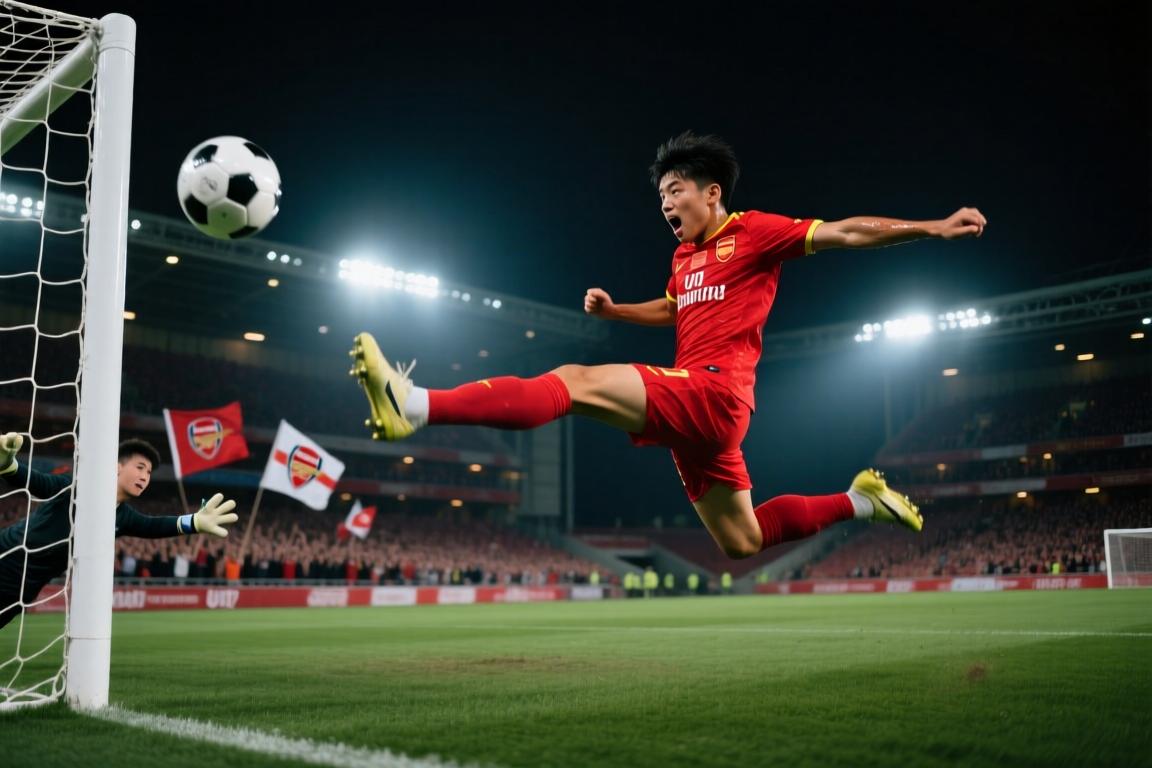 太刺激了！！现场实拍国足U17绝杀阿森纳U17，现场沸腾