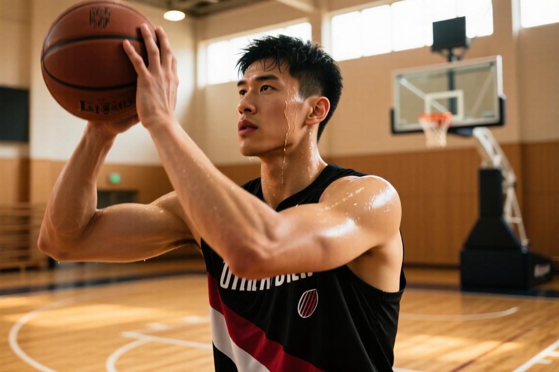 杨瀚森回归开拓者训练！备战第二个NBA赛季，态度认真，变强壮了