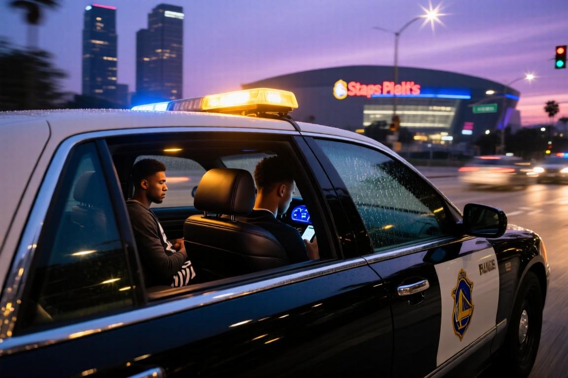警车开路排面大啊东契奇派专车接送队友去湖边玩~