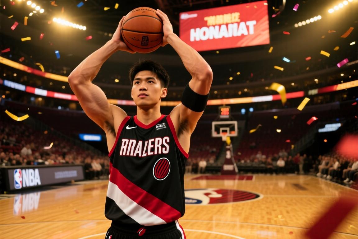 这就是NBA球员！开拓者官方发文祝贺！杨瀚森的进步太明显了