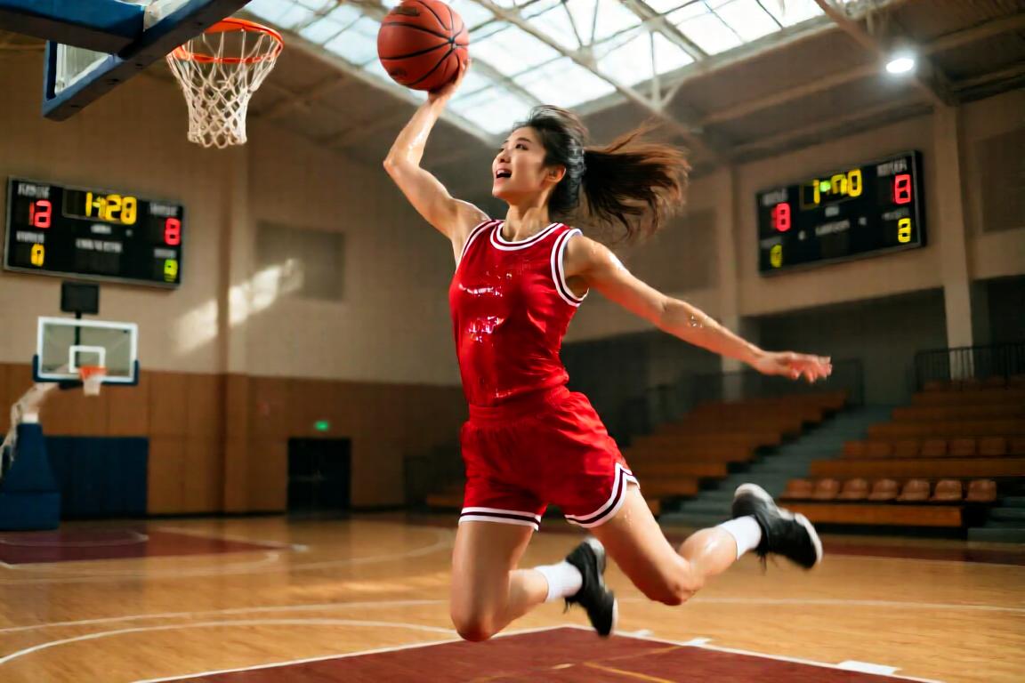 看NBA也就图一乐，想看对抗还得看美女小姐姐打野球