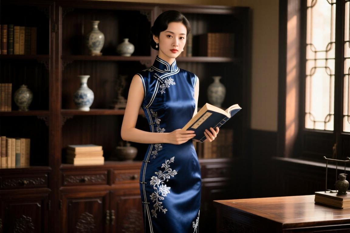 颜值身段双在线！女篮卓识身着旗袍，1米9高挑身材貌美五官大气