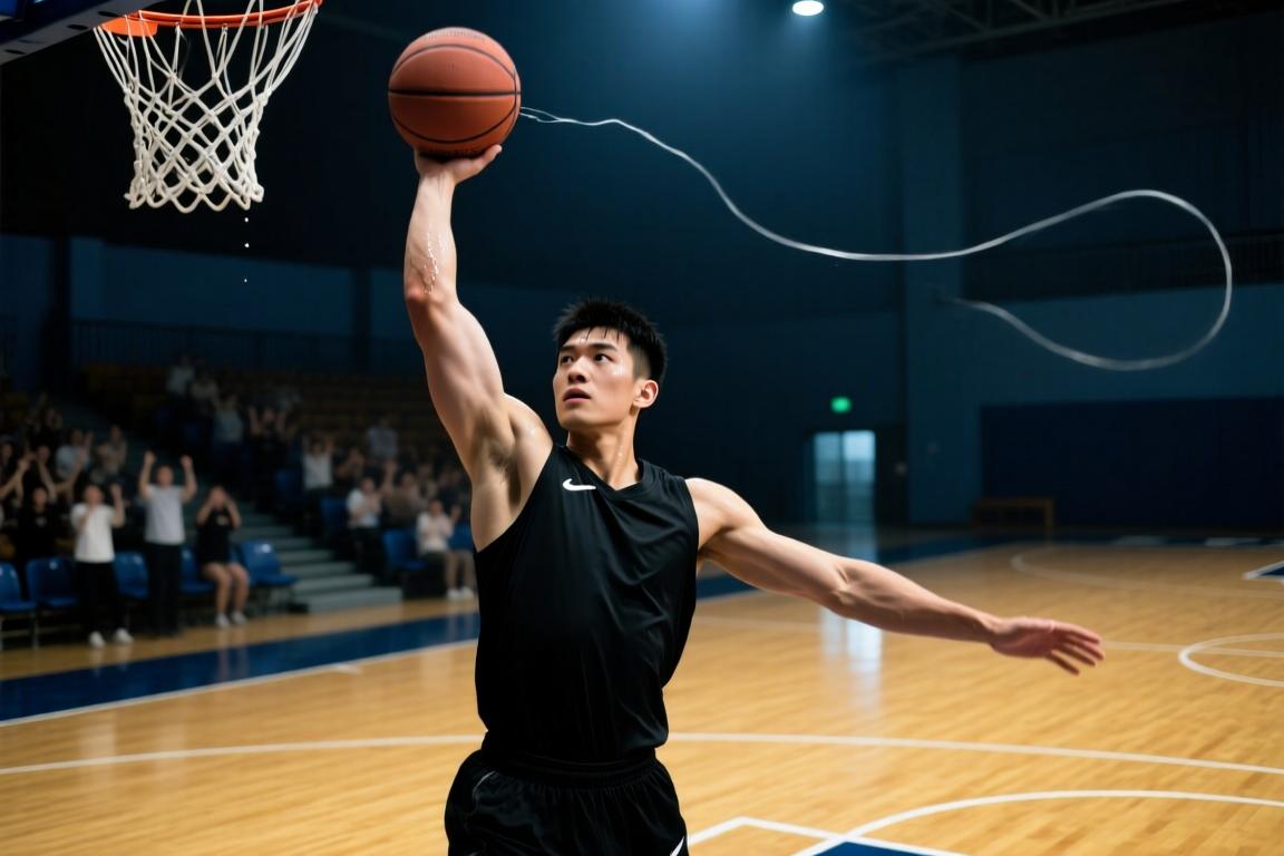王安宇连续6次投中三分球，是真专业来的！
