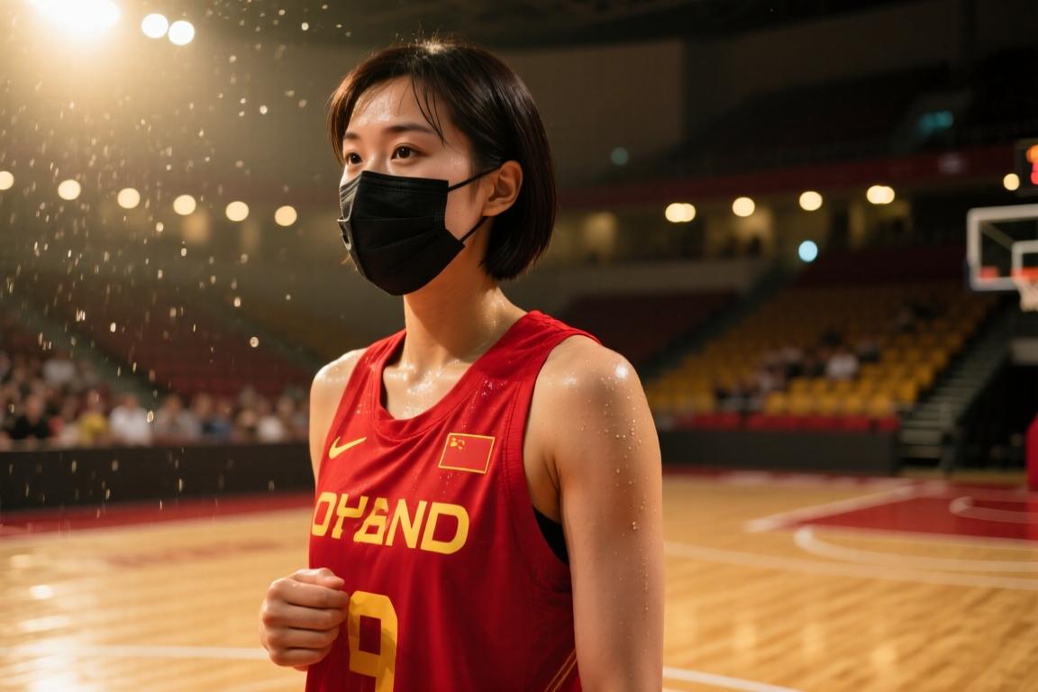 女篮李梦又美又飒.！哪怕戴着口罩也挡不住的气质 