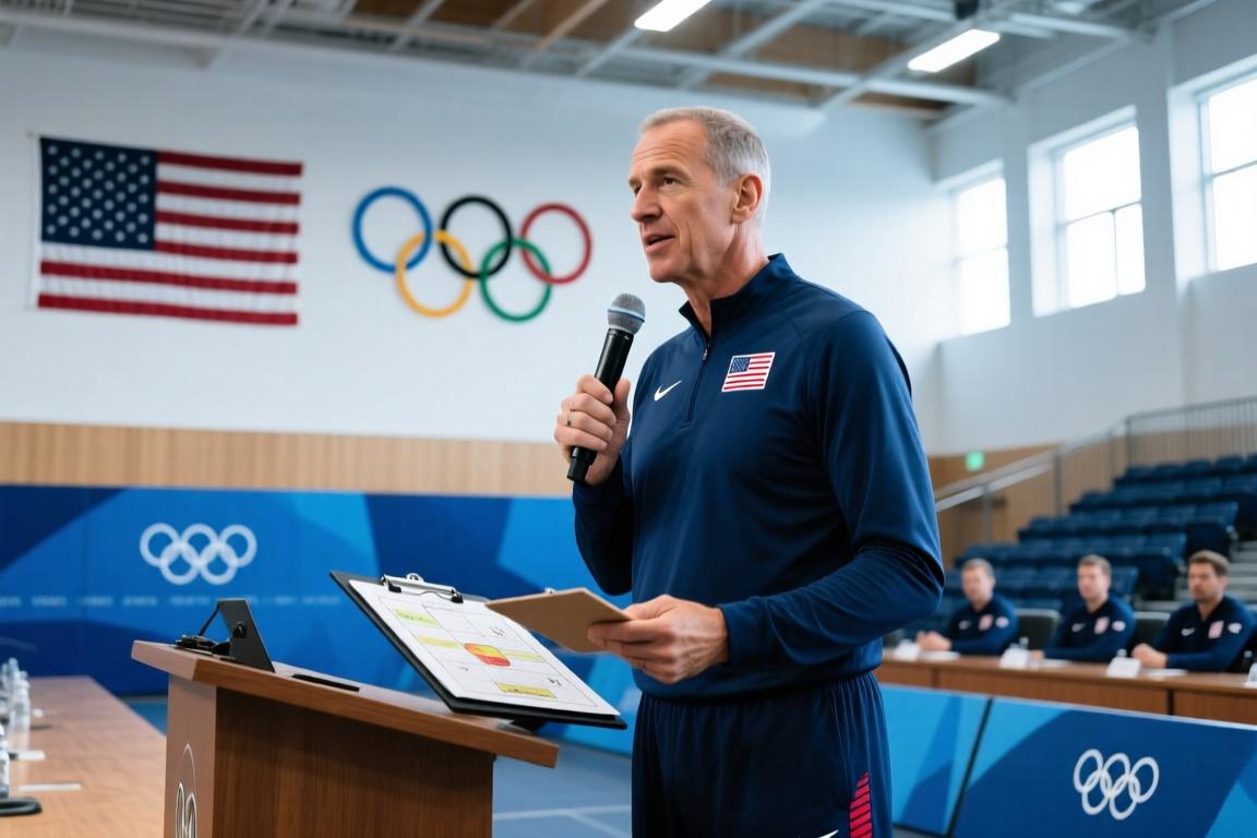 2024年奥运会前科尔为美国队做的演讲，十二位名人堂级别球员！
