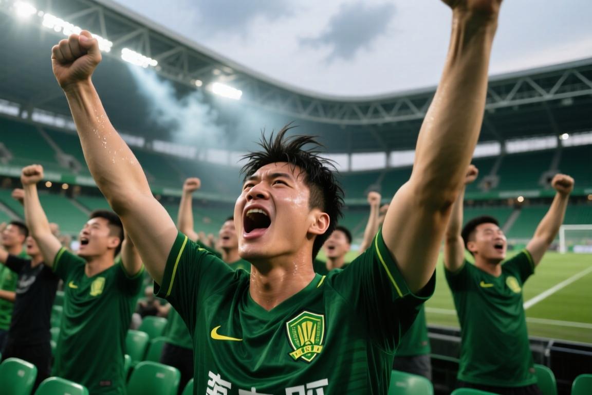 震耳欲聋！实拍：国安赛后谢场时，“国安XX”口号声响彻梭鱼湾