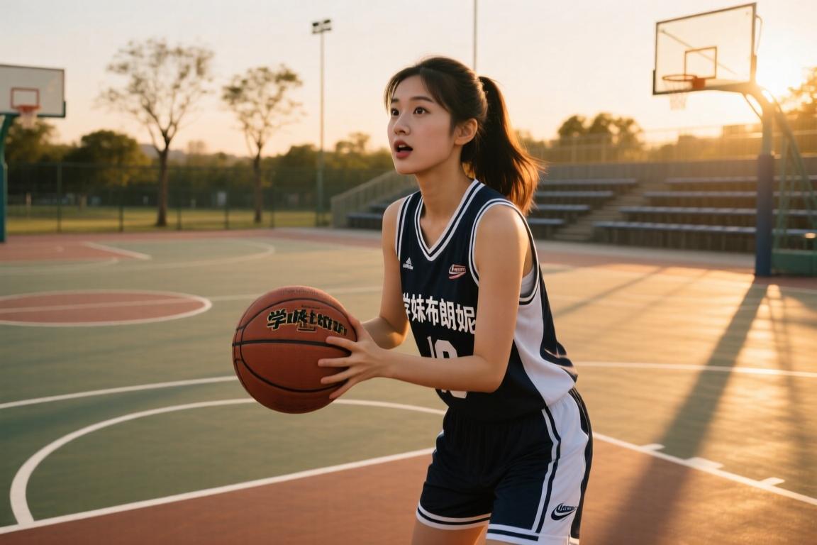 这谁还有心思打球？篮球博主“学妹布朗妮”：穿得越粉 打球越狠