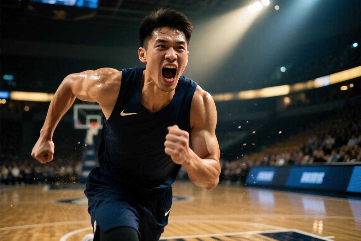 小杨霸气怒吼！唯美慢镜重温一下杨瀚森昨晚的上篮绝杀