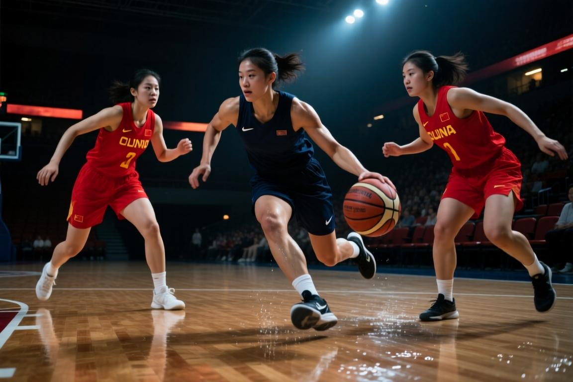 个人能力确实强！约翰内斯面对中国女篮两人包夹仍命中三分
