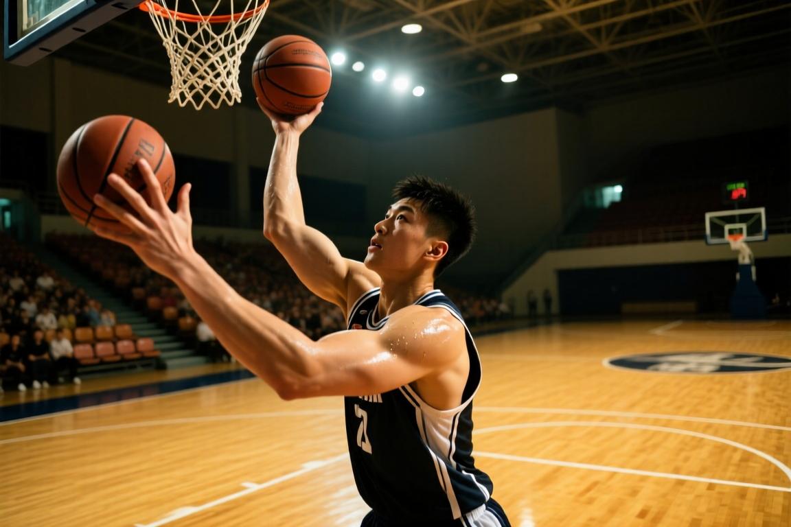 足够积极！张子宇抢到前场篮板 压哨打进两分