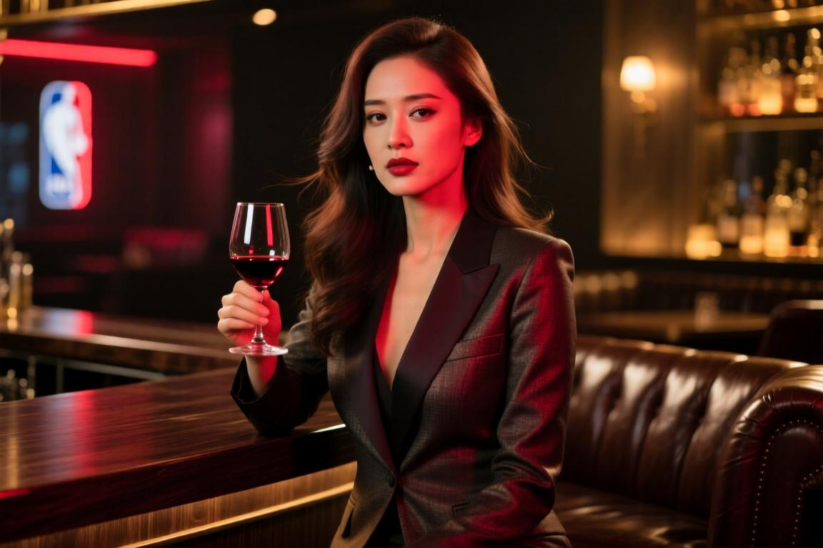 喝得全身都发红了NBA美女主持炼炼此前玩酒鬼化妆挑战~