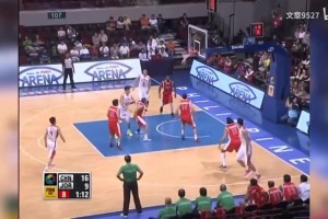 2013亚锦赛中国男篮对阵约旦，王治郅13中12砍下33分！