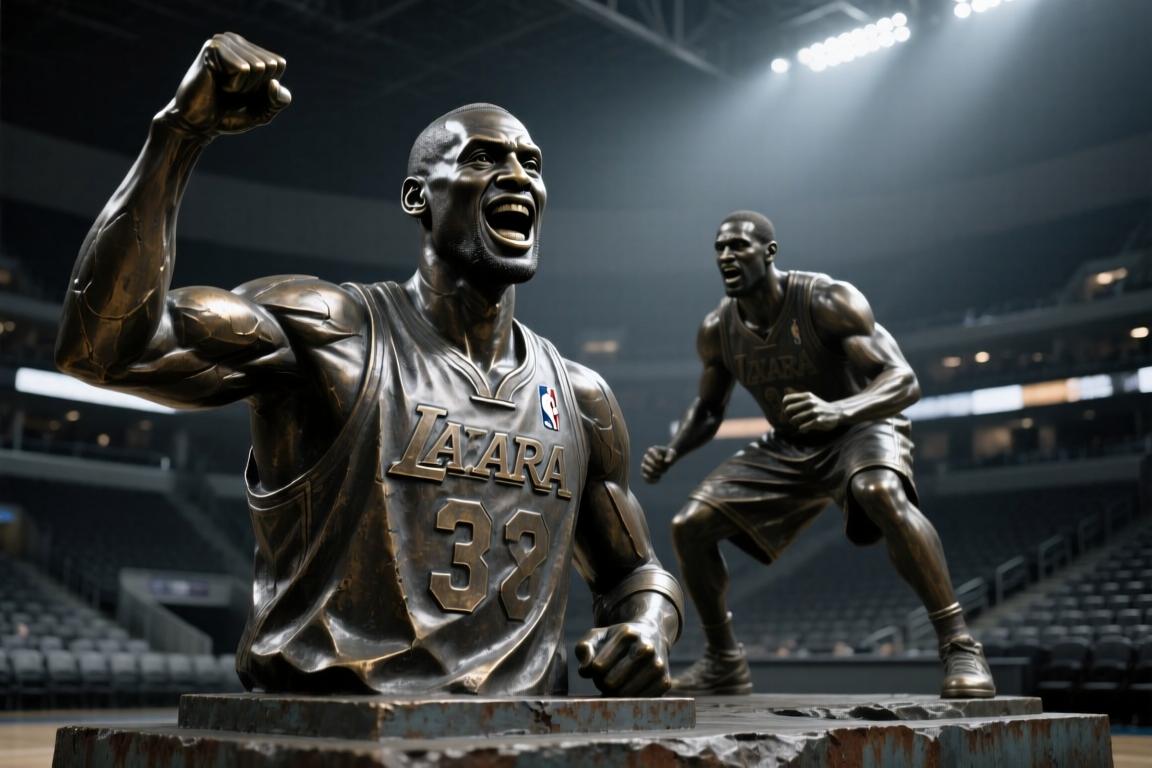 美媒评选NBA球员最丑雕像排名，韦德洛瑞上榜...
