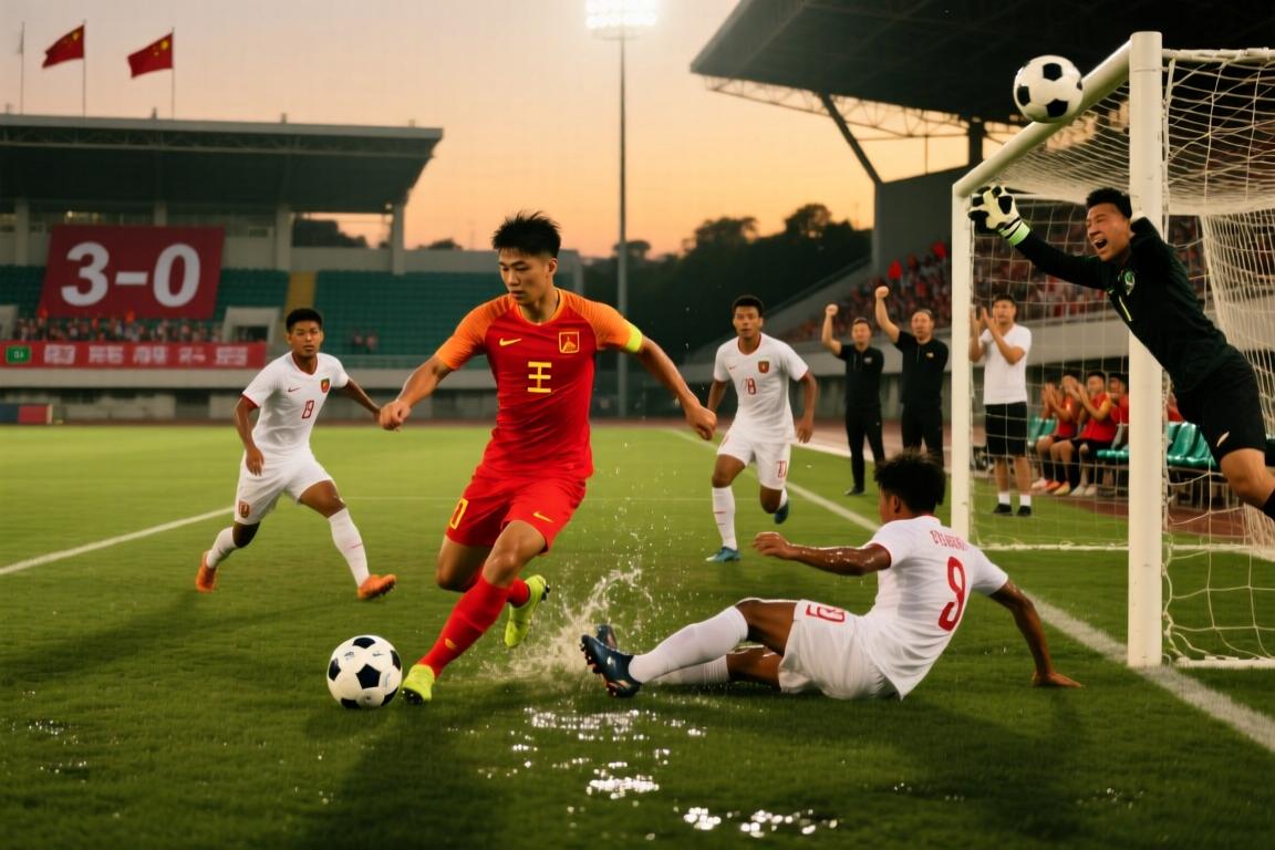 【集锦】友谊赛-9人首秀！国足3-0马尔代夫 王子铭戴帽