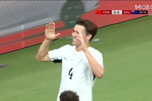 新西兰反越位成功传中+包抄破门，国足0-1落后