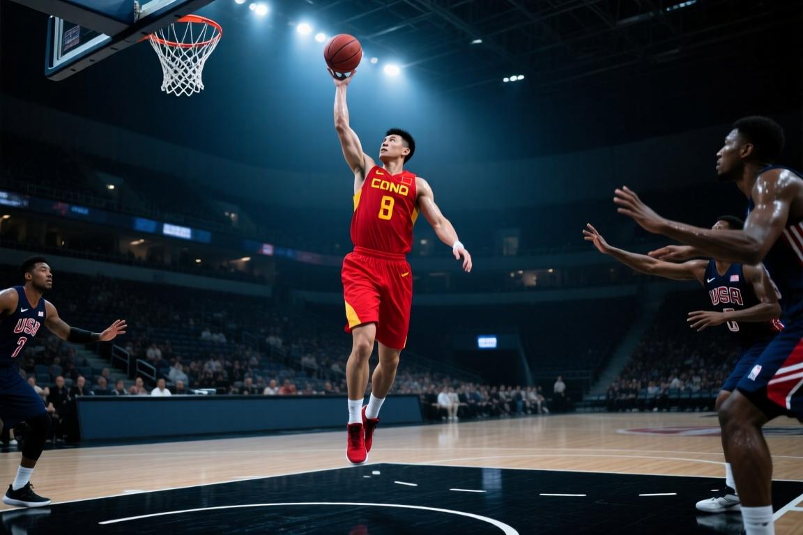 王仕鹏名场面！面对美国男篮单场轰进5记三分