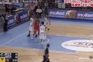 降维打击！易建联11年vs日本轻取18分13板1帽集锦！