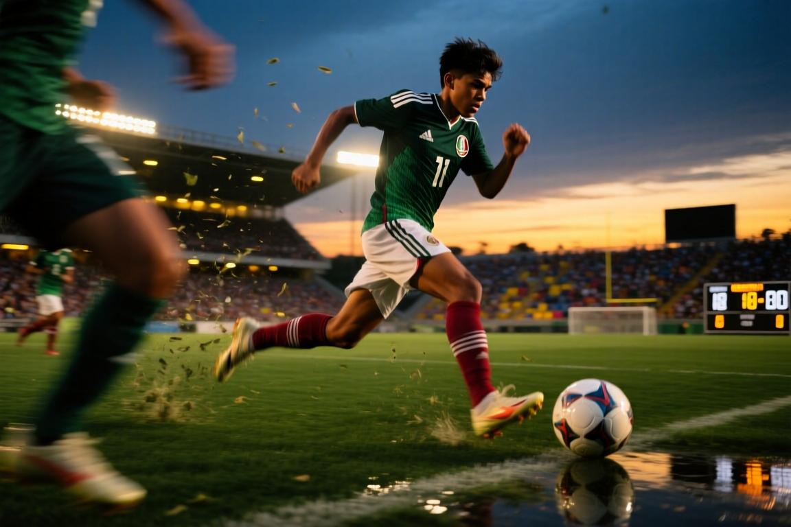 墨西哥球员半场奔袭一条龙，U17国足补时丢球