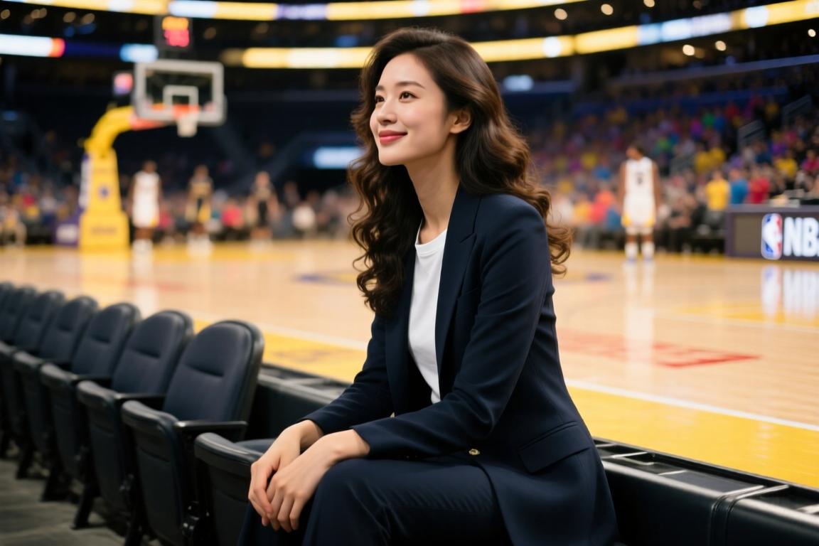德国版高圆圆？NBA场边此前有美女球迷出没，身材太好了吧