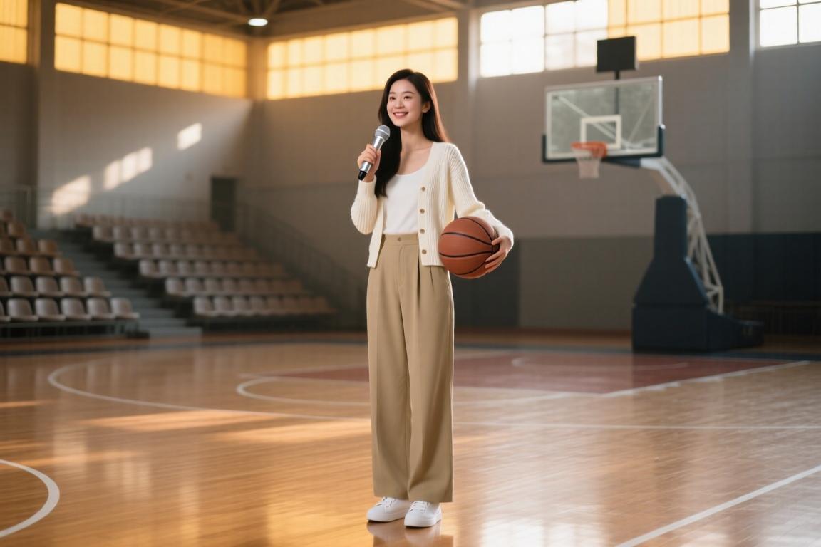 温柔系穿搭... NBA美女主持的美你爱了嘛