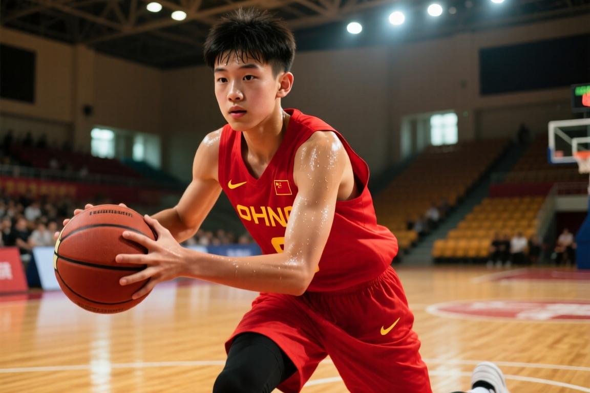 看看16岁的杨瀚森在U17比赛中是怎么打球的，简直降维打击啊